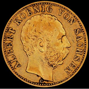 Germany. 1878 10 Mark Saxony Muldenhuetten Gold