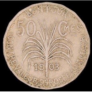 Guadeloupe. 1903 50 Centimes