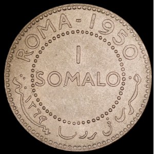Italian Somaliland. 1 Somalo 1950 Rome