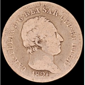 Italy. 1826 Sardinia 1 Lira Carlo Felix