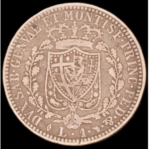 Italy. 1826 Sardinia 1 Lira Carlo Felix