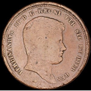 Italien. 1833 Königreich der 2 Sizilien 10 Tornesi