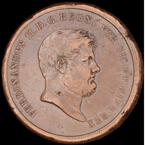 Italy. 1852 Kingdom of 2 Sicilies 10 Tornesi