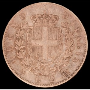 Italy. 1863 2 Lire N BN Naples