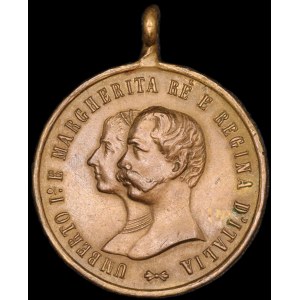 Italien. 1881 Medaille Königlicher Besuch in Sizilien