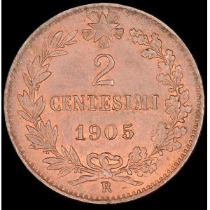 Italien. 1905 2 Centesimi R Rom