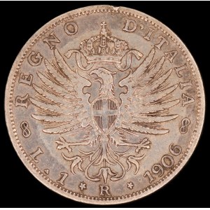 Italien. 1906 1 Lira R Rom