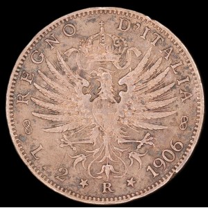 Italy. 1906 2 Lire Scarce
