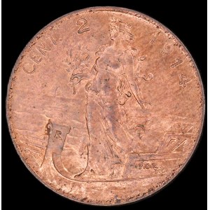 Italy. 1914 2 Centesimi R Rome