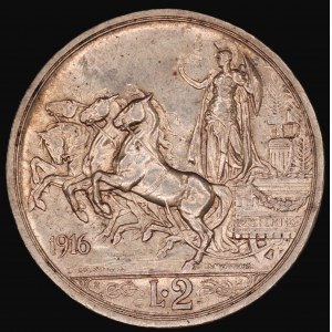 Italy. 1916 2 Lire R Rome