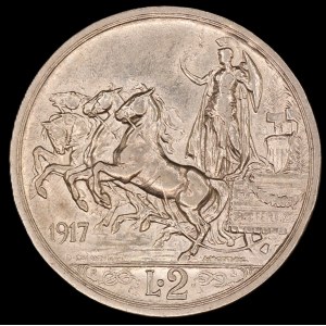 Italy. 1917 2 Lire R Rome