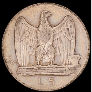 Italy. 1926 5 Lire R Rome