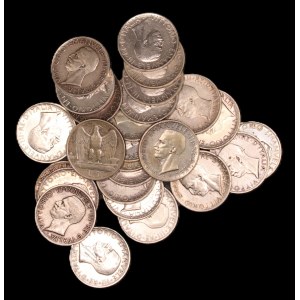 Italy. 1926-1930 5 Lire 26 Coins Silver