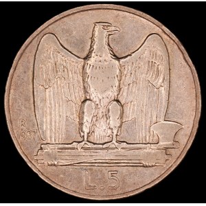 Italy. 1927 5 Lire R Rome