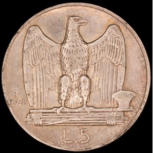 Italy. 1928 5 Lire R Rome