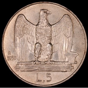 Italy. 1930 5 Lire R Rome Scarce Year