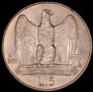 Italy. 1930 5 Lire R Rome Scarce Year