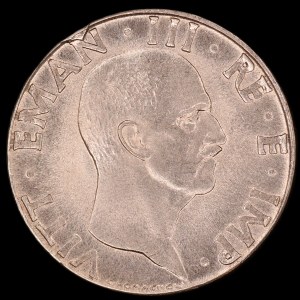 Italy. 1942 50 Centesimi Mint Error Defective Planchet Obverse