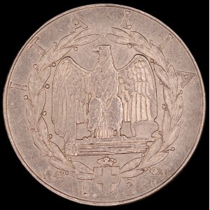 Italy. 1943 2 Lire R Rome Scarce Year