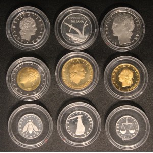 Italy. 1986 Proof Set 9 Pieces No Case