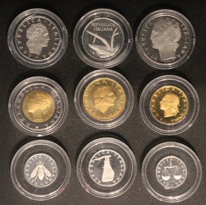 Italy. 1986 Proof Set 9 Pieces No Case