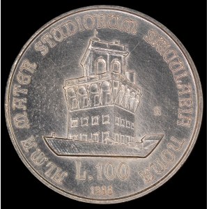 Italy. 1988 100 Lire Silver