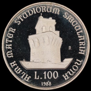 Italien. 1988 100 Lire Silber