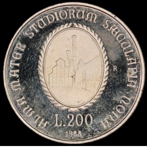 Italien. 1988 200 Lire Silber