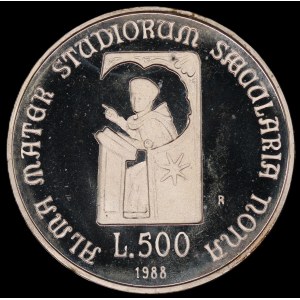 Italy. 1988 500 Lire Silver