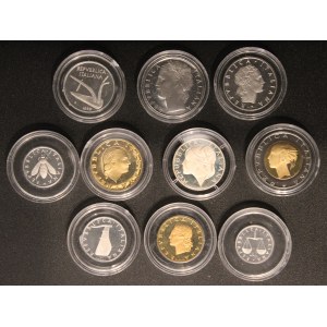 Italien. 1989 Proof Set 9 Stück ohne Etui