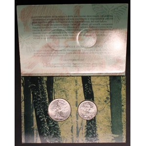 Italy. 1991 200 & 500 Lire In Original Case