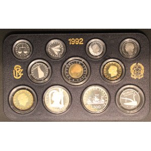 Italy. 1992 Proof Set 11 Pieces Silver