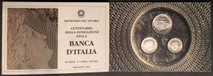 Italy. 1993 100 200 500 Lire In Original Case