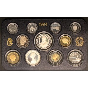 Italy. 1994 Proof Set 11 Pieces Silver