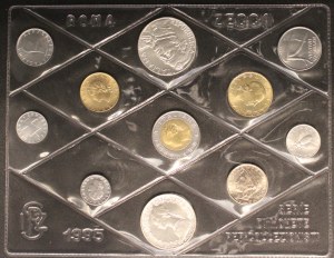 Italy. 1995 Mint Set 11 Pieces Silver