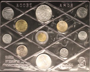 Italy. 1995 Mint Set 11 Pieces Silver