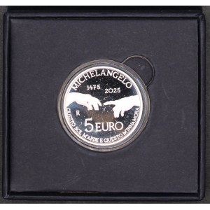 Italy. 2025 5 Euro Michelangelo Silver