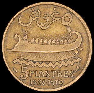 Libanon. 1925 5 piastrů