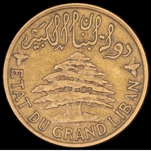 Libanon. 1925 5 Piaster