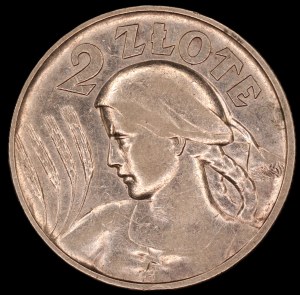 Poland. 1925 2 Zlote London Dot