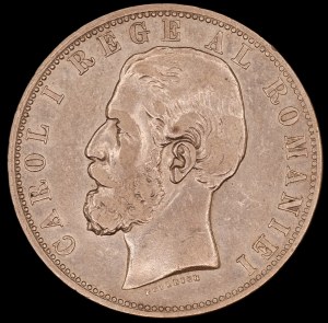 Romania. 1882 5 Lei Carol I