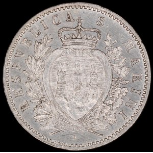 San Marino. 1898 50 Centesimi R Rome