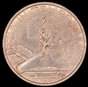 San Marino. 1933 5 Lire
