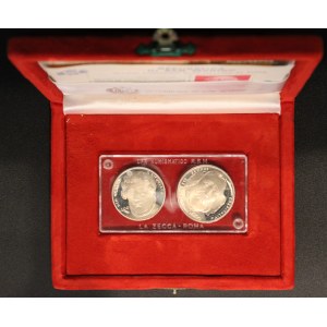 San Marino. 1984 1000 500 Lire In Original Case Silver