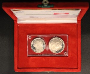 San Marino. 1984 1000 500 Lire In Original Case Silver