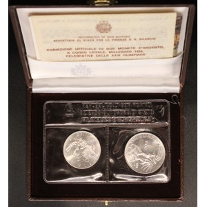 San Marino. 1984 500 1000 Lire In Original Case