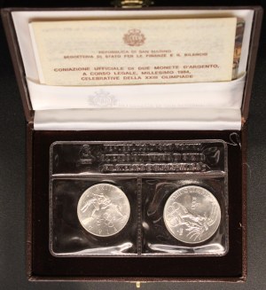 San Marino. 1984 500 1000 Lire In Original Case
