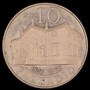 San Marino. 2008 10 Euro Palladio R Rome