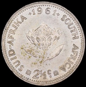 South Africa. 1961 2 1/2 Cents