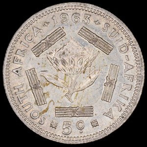 South Africa. 1963 5 Cents